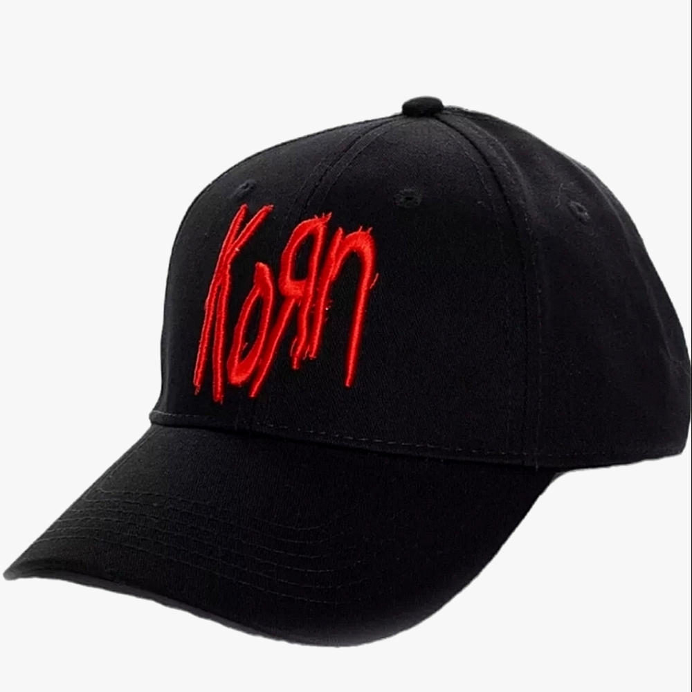 Korn Red Embroidered Band Logo Hat - Picture 4 of 4